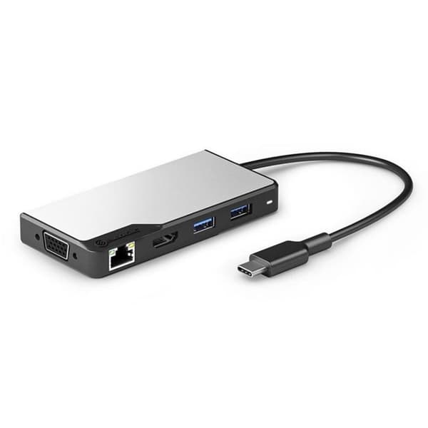 ALOGIC USB-C Fusion MAX 6-i-1-Hubb V2 HDMI, USB, Ethernet och PD Rymdgrå