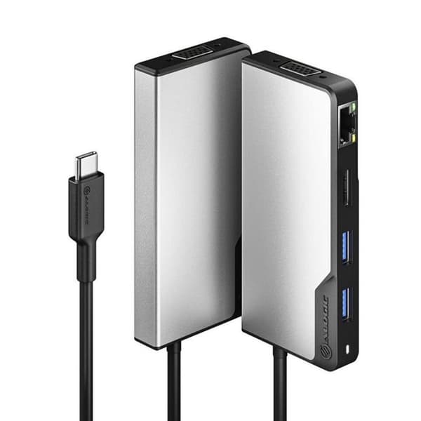 ALOGIC USB-C Fusion MAX 6-i-1-Hubb V2 HDMI, USB, Ethernet och PD Rymdgrå