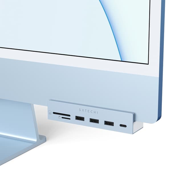 Satechi USB-C Clamp Hub För iMac 24-tum (2021) - Blå