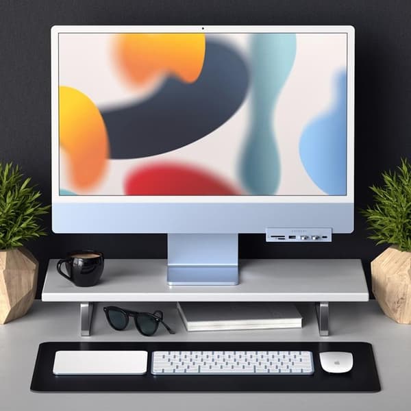 Satechi USB-C Clamp Hub För iMac 24-tum (2021) - Blå