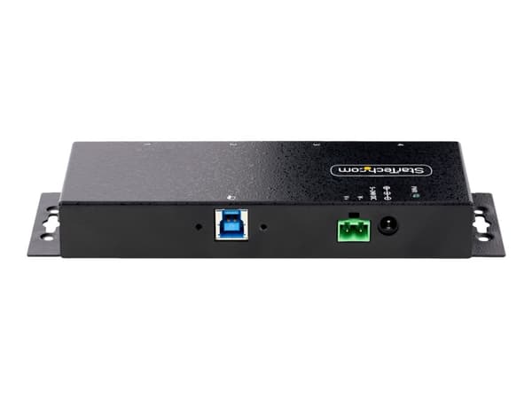 StarTech.com 4-Port Industrial USB 3.0 5Gbps Hub, Rugged USB Hub w/15kV Air/8kV Contact ESD and Surge Protection, DIN/Wall/Desk Mountable USB-A Hub,