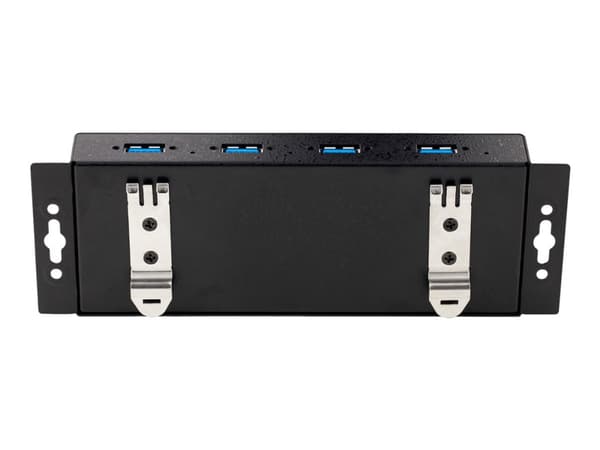 StarTech.com 4-Port Industrial USB 3.0 5Gbps Hub, Rugged USB Hub w/15kV Air/8kV Contact ESD and Surge Protection, DIN/Wall/Desk Mountable USB-A Hub,