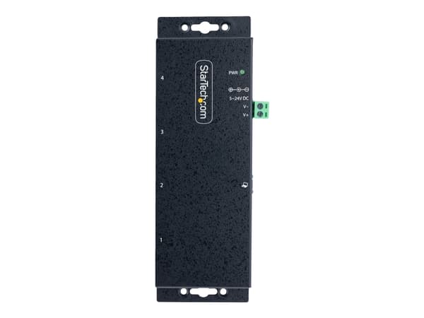 StarTech.com 4-Port Industrial USB 3.0 5Gbps Hub, Rugged USB Hub w/15kV Air/8kV Contact ESD and Surge Protection, DIN/Wall/Desk Mountable USB-A Hub,