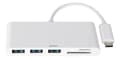 Miniatyrbild 4 av 7: DELTACO USB 3.1 Gen 1 hubb, USB-C, 3USB A, SD/microSD-läsare, vit