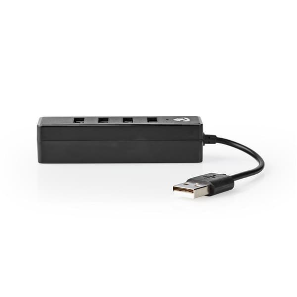 Nedis USB-hubb | USB A-Hane | 4x USB A Female | 4-Port port(s) | USB 2.0 | USB ström