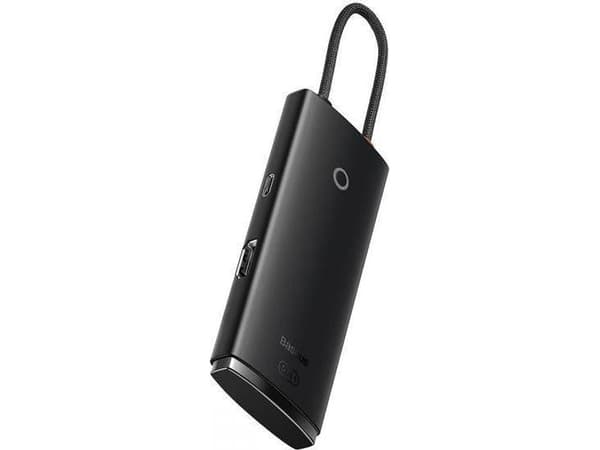 Baseus WKQX040001, USB Type-C, HDMI, USB 3.2 Gen 1 (3.1 Gen 1) Type-A, USB 3.2 Gen 1 (3.1 Gen 1) Type-C, Svart, 1 styck