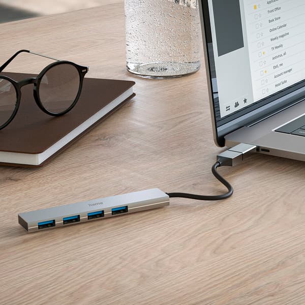 Hubb USB-A 3.2 4x-Portar 5 Gbit/s USB-C-Adapter