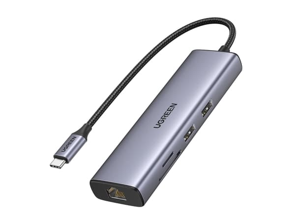 Ugreen USB-C to 2*USB3.0+HDMI+RJ 45+SD&TF+PD port Hub