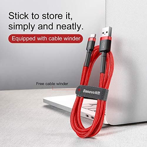 USB-C kabel Baseus Cafule 2A 2m (rød)