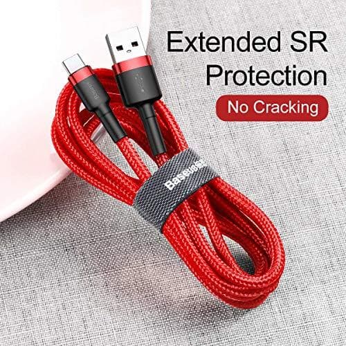 USB-C kabel Baseus Cafule 2A 2m (rød)