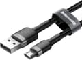 Miniatyrbild 5 av 8: Baseus Cafule 2.4A 1m Micro USB-kabel (grå/svart)