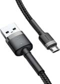 Miniatyrbild 8 av 8: Baseus Cafule 2.4A 1m Micro USB-kabel (grå/svart)