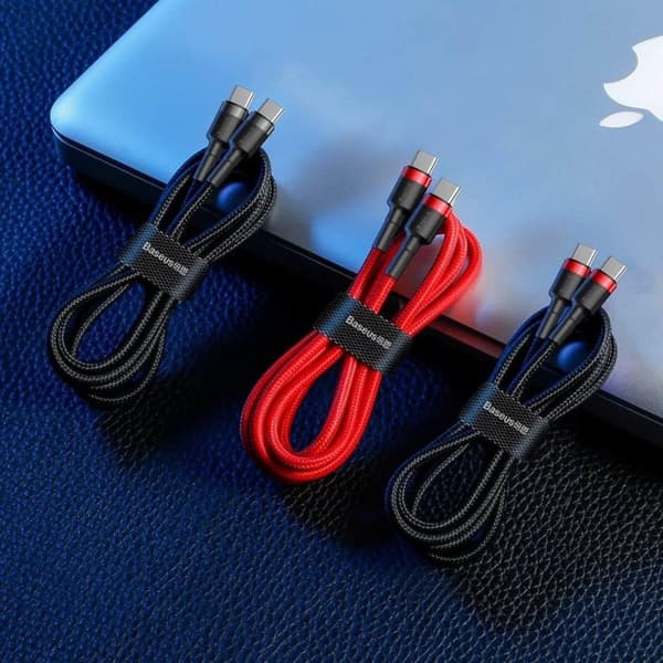 Baseus Cafule USB-kabel 1 m USB C Svart, Grå