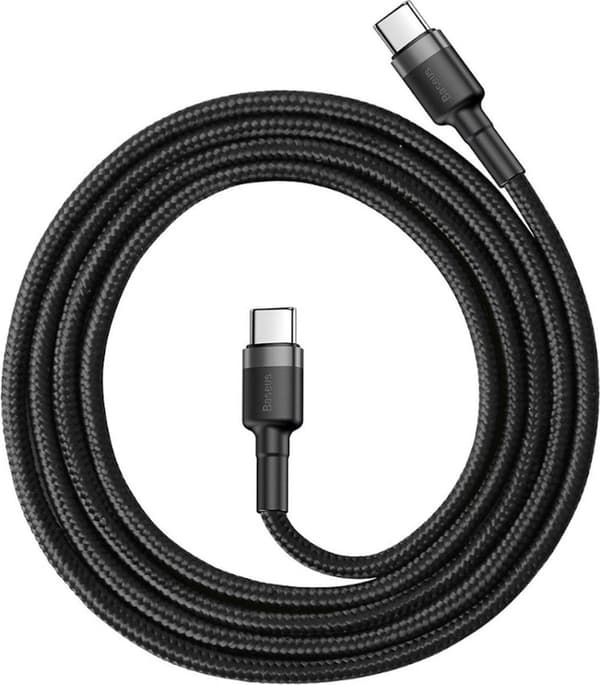 Baseus Cafule USB-kabel 1 m USB C Svart, Grå