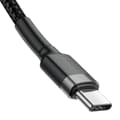 Miniatyrbild 6 av 11: Baseus Cafule USB-kabel 1 m USB C Svart, Grå
