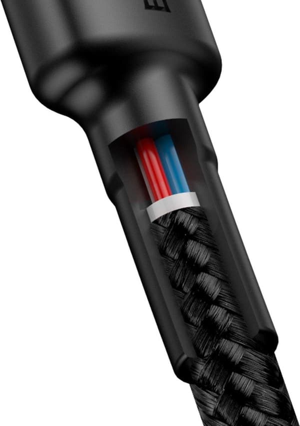 Baseus Cafule USB-kabel 1 m USB C Svart, Grå