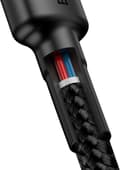 Miniatyrbild 7 av 11: Baseus Cafule USB-kabel 1 m USB C Svart, Grå