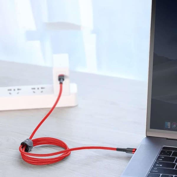 Baseus Cafule USB-kabel 1 m USB C Svart, Grå