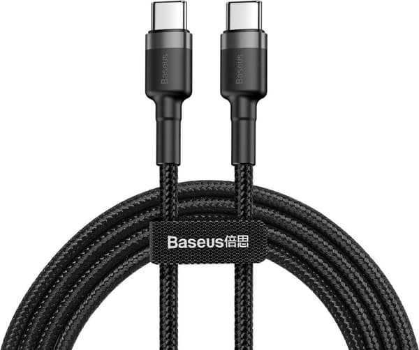 Baseus Cafule USB-kabel 1 m USB C Svart, Grå