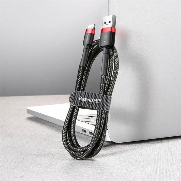 Baseus Cafule USB-kabel 2 m USB A USB C Sort, Rød