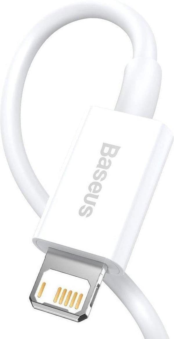 Baseus CALYS-A02 mobiltelefonkabel Hvid 1 m USB A Lightning