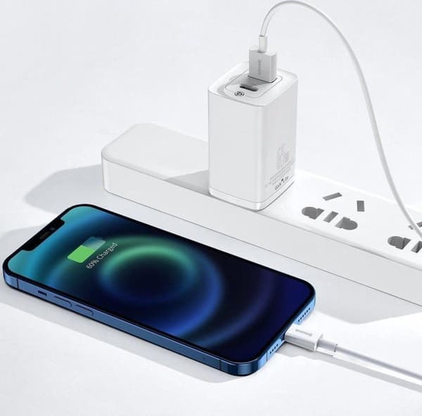 Baseus CALYS-A02 mobiltelefonkabel Hvid 1 m USB A Lightning