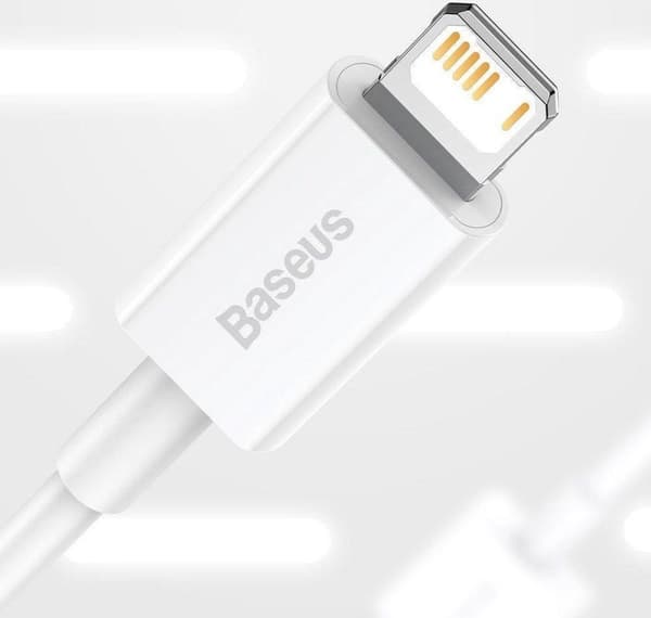 Baseus CALYS-A02 mobiltelefonkabel Hvid 1 m USB A Lightning