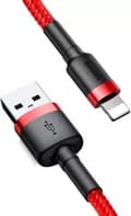 Miniatyrbillede 1 af 11: Baseus CALCLF-C09 lightning-kabel 2 m Rød