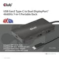 Pikkukuva 7 / 8: Club 3D - Telakointiasema - USB-C 3.2 Gen 2 - 2xDP - GigE
