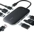 Miniatyrbild 1 av 6: USB Hub med Ethernet, HDMI, USB 3.0, USB-C, SD & Mikro SD