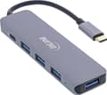 Miniatyrbild 5 av 5: InLine 33271L, USB 2.0 Type-C, USB 3.2 Gen 1 (3.1 Gen 1) Type-A, USB 3.2 Gen 1 (3.1 Gen 1) Type-C, 5000 Mbit/s, Grå, Gjuten aluminium, 87 W