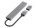 Miniatyrbild 1 av 5: Hama Prime Line - Hubb - ultra slim - skrivbordsmodell - med USB-C adapter