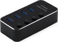 Miniatyrbild 4 av 4: ROLINE 14.02.5056, USB 3.2 Gen 1 (3.1 Gen 1) Type-A, USB 3.2 Gen 1 (3.1 Gen 1) Type-A, 5120 Mbit/s, Svart, Gjuten aluminium, 41 mm