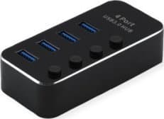 ROLINE 14.02.5056, USB 3.2 Gen 1 (3.1 Gen 1) Type-A, USB 3.2 Gen 1 (3.1 Gen 1) Type-A, 5120 Mbit/s, Svart, Gjuten aluminium, 41 mm