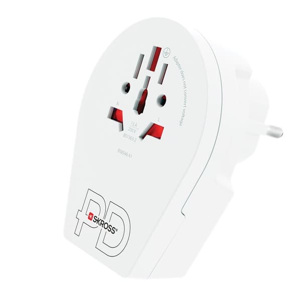 Verdensadapter - World to Europe USB-C™ PD
