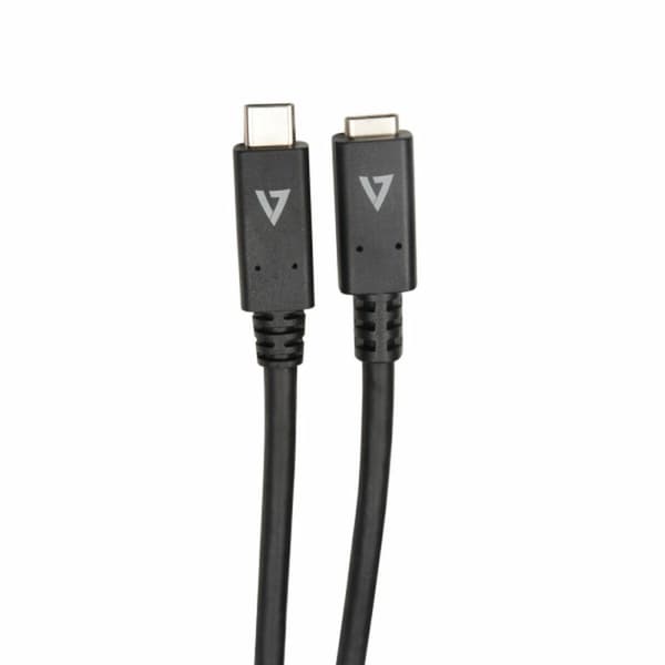 USB-C-kabel V7 9743695000 Svart 2 m