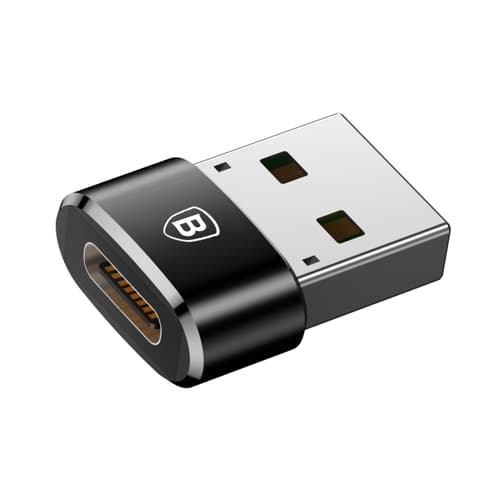 Baseus USB Type-C to USB Adapter - Svart