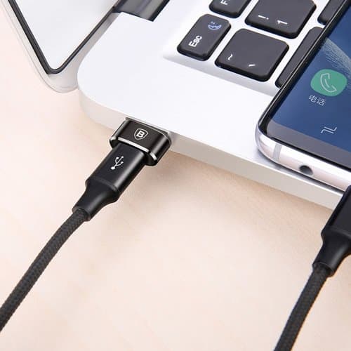 Baseus USB Type-C to USB Adapter - Svart