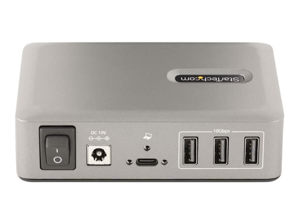 StarTech.com 10-Port USB-C Hub, 8x USB-A + 2x USB-C, Self-Powered w/ 65W Power Supply, USB 3.1 10Gbps Hub w/ BC1.2 Charging, Desktop/Laptop USB Hub w