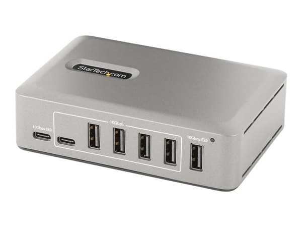 StarTech.com 10-Port USB-C Hub, 8x USB-A + 2x USB-C, Self-Powered w/ 65W Power Supply, USB 3.1 10Gbps Hub w/ BC1.2 Charging, Desktop/Laptop USB Hub w