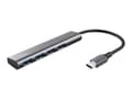 Miniatyrbild 3 av 5: Trust Halyx - Hubb - USB-C - 4 x USB 3.2 Gen 1 - skrivbordsmodell