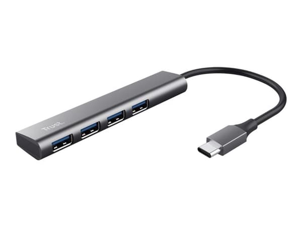 Trust Halyx - Hubb - USB-C - 4 x USB 3.2 Gen 1 - skrivbordsmodell