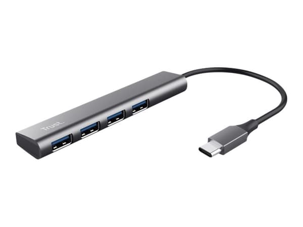 Trust Halyx - Hubb - USB-C - 4 x USB 3.2 Gen 1 - skrivbordsmodell