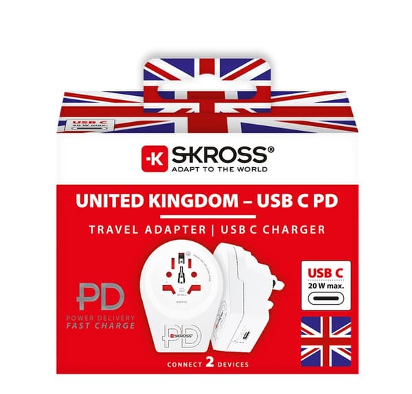 Verdensadapter - World to UK USB-C™ PD