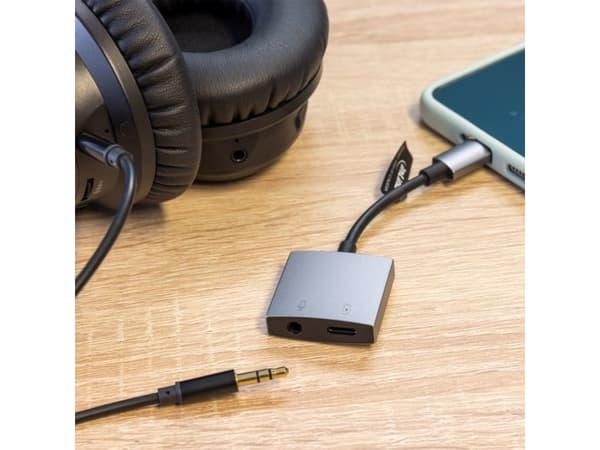 InLine 33054F, USB typ-C, 3,5 mm, USB typ-C, Sølv, akrylnitrilbutadienstyren, 30 W, USB