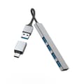 Miniatyrbild 3 av 7: HAMA Hubb USB-A 3.2 4x-Portar 5 Gbit/s USB-C-Adapter