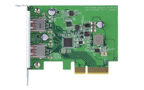 QNAP QXP-10G2U3A interfacekort/adapter Intern USB 3.2 Gen 2 (3.1 Gen 2)