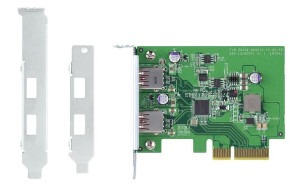 QNAP QXP-10G2U3A interfacekort/adapter Intern USB 3.2 Gen 2 (3.1 Gen 2)