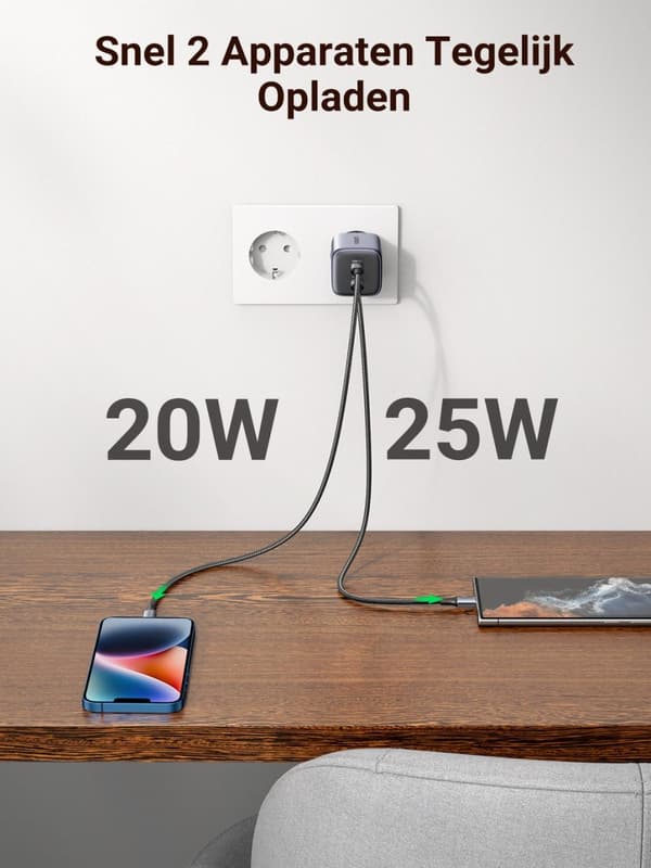 Ugreen 90573 Nexode 45W GaN Mini USB-C oplader