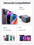 Miniatyrbillede 5 af 8: Ugreen 90664 Nexode 20W GaN Mini USB-C oplader